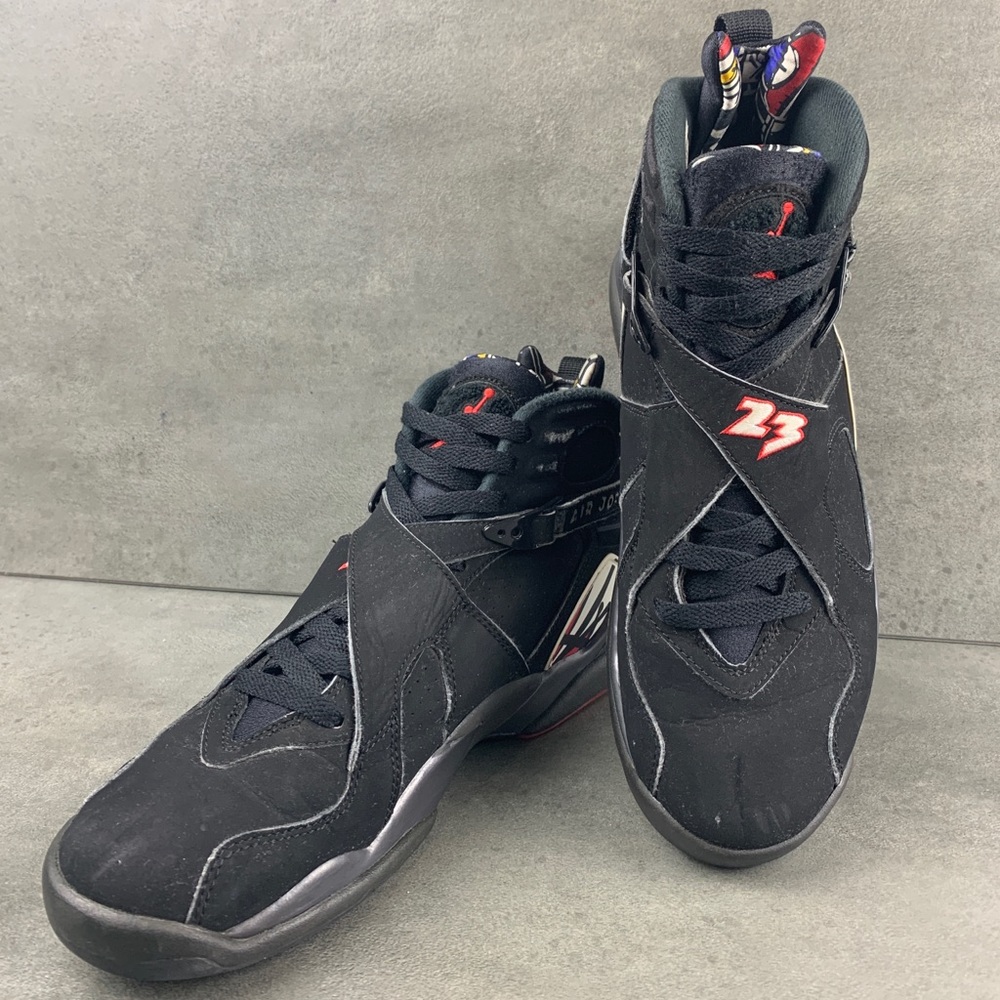 2013 Air Jordan 8 Retro OG "Playoff/Black/Red" 305381-061 size 8.5.